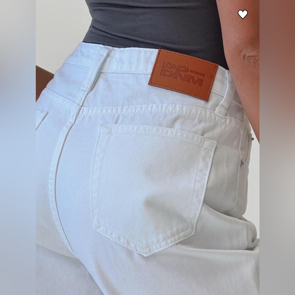 Princess Polly Carey Denim High Waist White Jeans | New without Tags - Picture 5 of 13